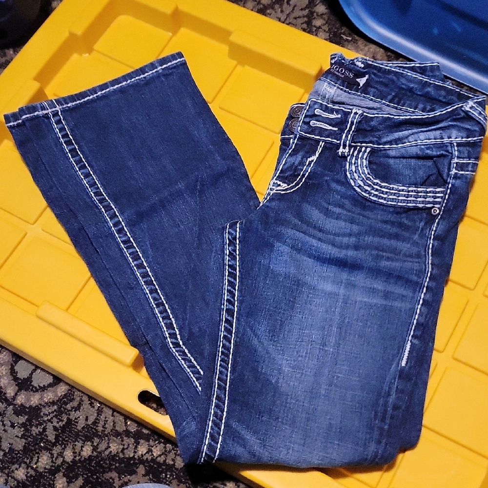 YMI Dark Blue Boot Cut Jeans for Women